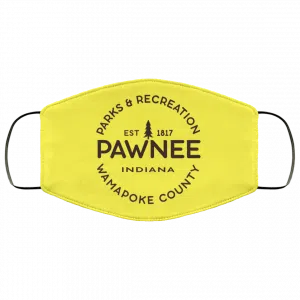 Parks & Recreation Pawnee Indiana 1817 Wamapoke Country Face Mask 47