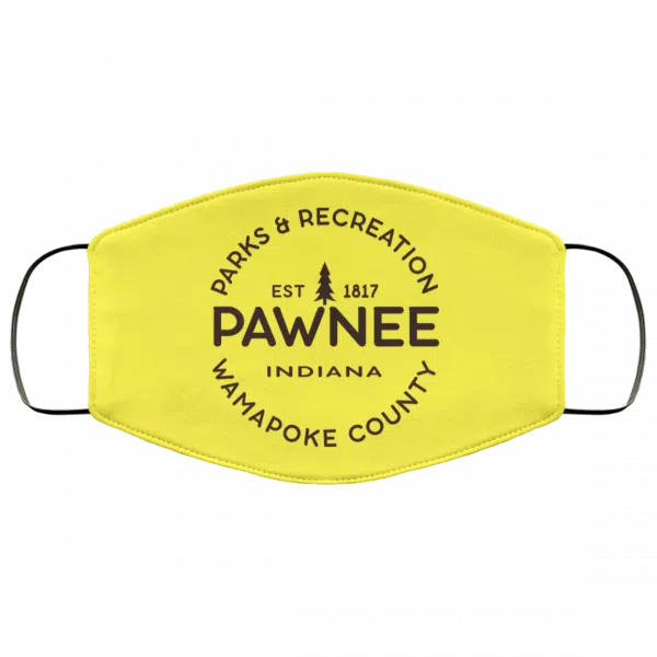 Parks & Recreation Pawnee Indiana 1817 Wamapoke Country Face Mask 23