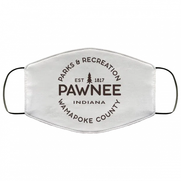 Parks & Recreation Pawnee Indiana 1817 Wamapoke Country Face Mask 24