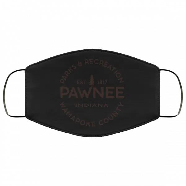 Parks & Recreation Pawnee Indiana 1817 Wamapoke Country Face Mask 26