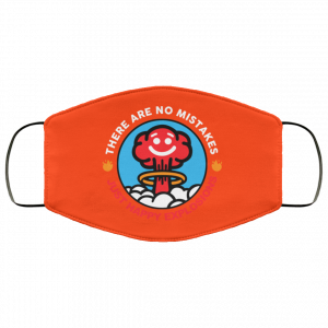 There Are No Mistakes Just Happy Explosions Face Mask 41