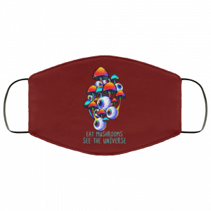 Eat Mushrooms See The Universe Face Mask 32