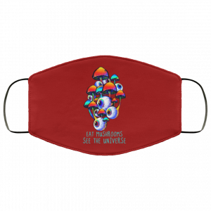 Eat Mushrooms See The Universe Face Mask 48