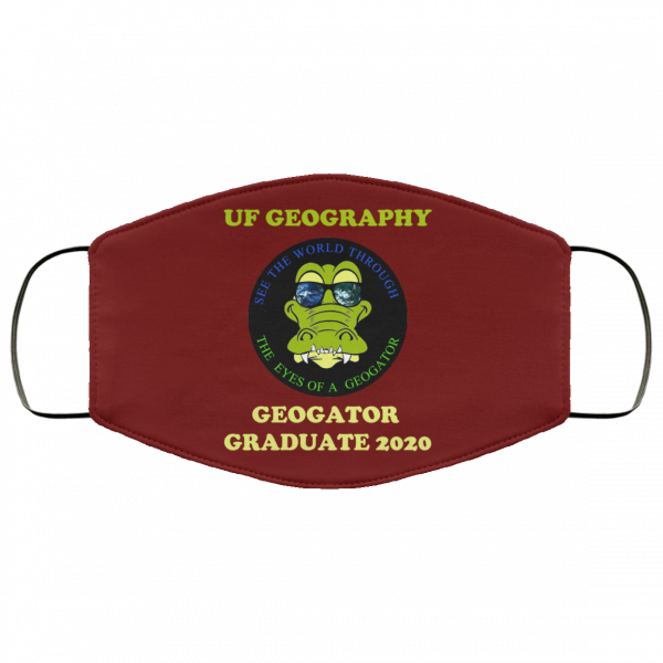 The UF Geography Seniors Geogator Graduate 2020 Face Mask 3
