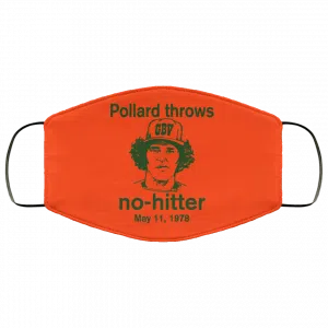 Pollard Throws No-Hitter May 11, 1978 Face Mask 36