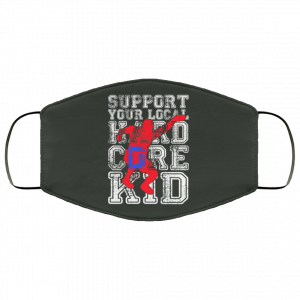 Support Your Local Hard Core Kid Face Mask 34