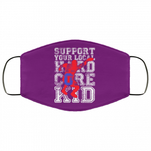 Support Your Local Hard Core Kid Face Mask 43