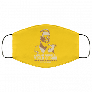The Big Lebowski You Are Entering A World Of Pain Face Mask 35