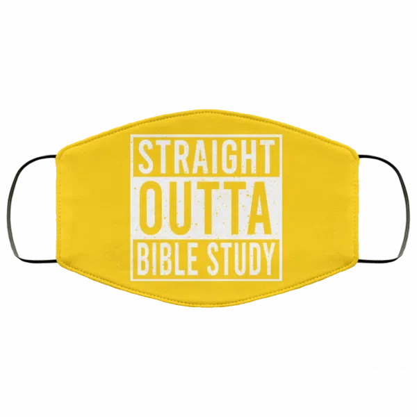 Straight Outta Bible Study Face Mask 4