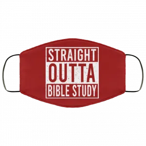 Straight Outta Bible Study Face Mask 49