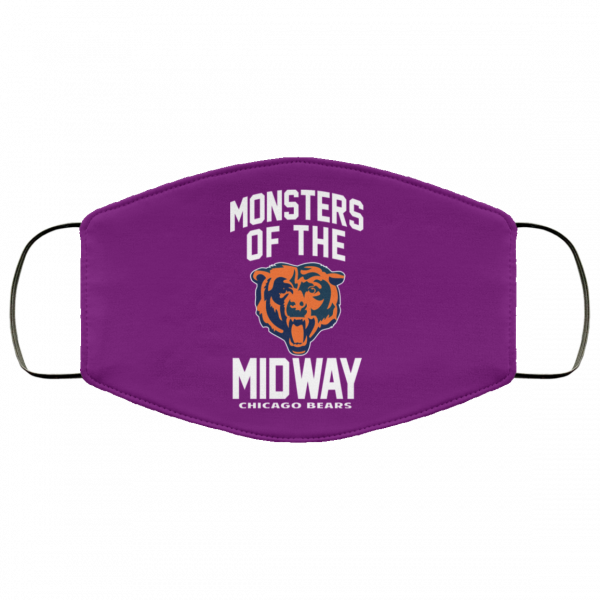 Monsters Of The Midway Chicago Bears Face Mask Face Mask 8