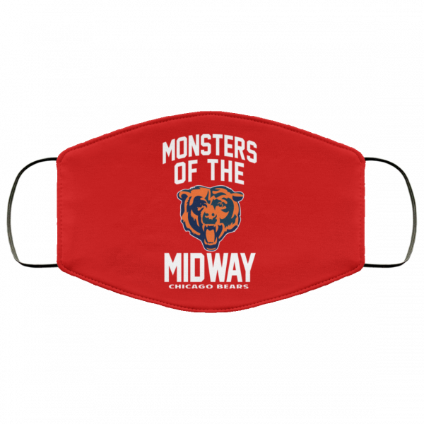 Monsters Of The Midway Chicago Bears Face Mask Face Mask 9