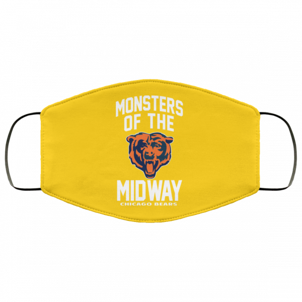 Monsters Of The Midway Chicago Bears Face Mask Face Mask 24