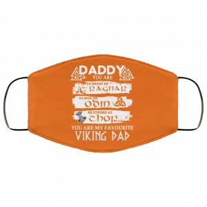 Daddy You Are As Brave As Ragnar As Wise As Odin As Strong As Thor Viking Dad Face Mask 32