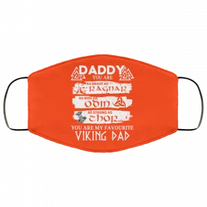 Daddy You Are As Brave As Ragnar As Wise As Odin As Strong As Thor Viking Dad Face Mask 41