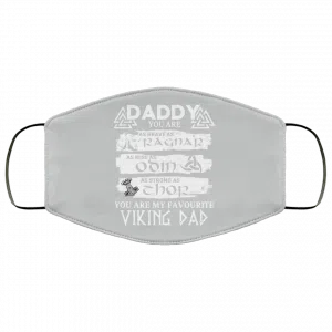 Daddy You Are As Brave As Ragnar As Wise As Odin As Strong As Thor Viking Dad Face Mask 46