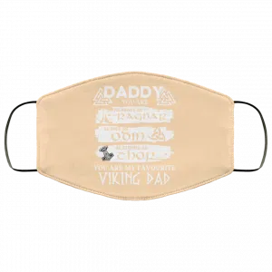 Daddy You Are As Brave As Ragnar As Wise As Odin As Strong As Thor Viking Dad Face Mask 50