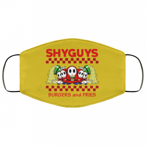 Shyguys Burgers And Fries Face Mask 40