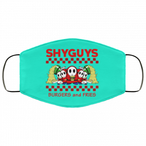 Shyguys Burgers And Fries Face Mask 48