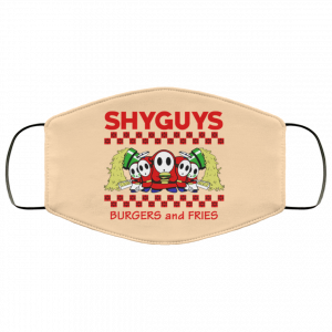 Shyguys Burgers And Fries Face Mask 50