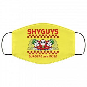 Shyguys Burgers And Fries Face Mask 51