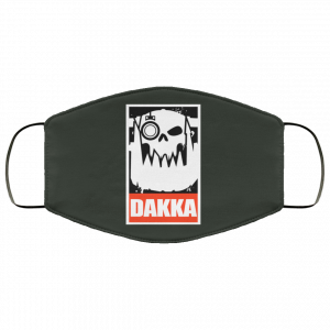 Orks Dakka Tabletop Wargaming and Miniatures Addict Face Mask 34