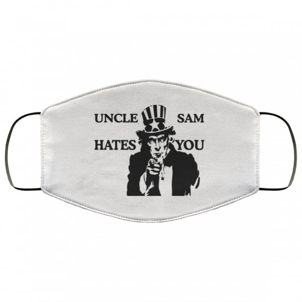 Uncle Sam Hates You Face Mask 3