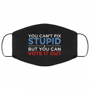 You Can't Fix Stupid But You Can Vote It Out Anti Donald Trump Face Mask 29