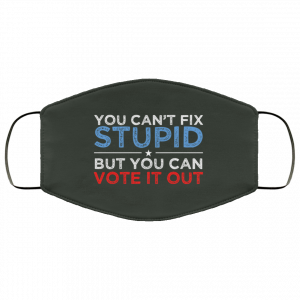 You Can't Fix Stupid But You Can Vote It Out Anti Donald Trump Face Mask 34