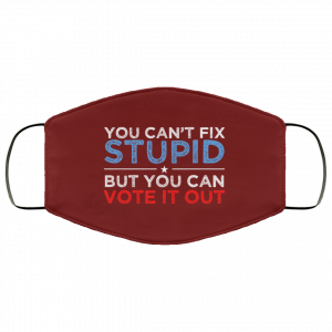 You Can't Fix Stupid But You Can Vote It Out Anti Donald Trump Face Mask 38