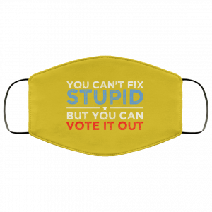 You Can't Fix Stupid But You Can Vote It Out Anti Donald Trump Face Mask 40
