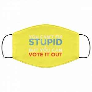 You Can't Fix Stupid But You Can Vote It Out Anti Donald Trump Face Mask 51