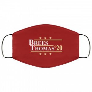 Vote Brees Thomas 2020 President Face Mask 31