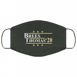 Vote Brees Thomas 2020 President Face Mask 34