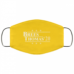 Vote Brees Thomas 2020 President Face Mask 35