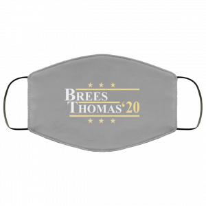 Vote Brees Thomas 2020 President Face Mask 36
