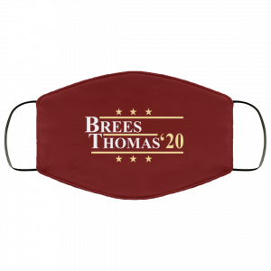 Vote Brees Thomas 2020 President Face Mask 38