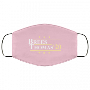 Vote Brees Thomas 2020 President Face Mask 42