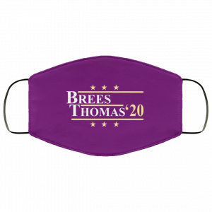 Vote Brees Thomas 2020 President Face Mask 43