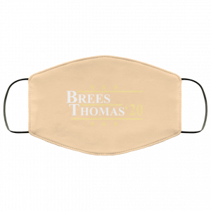 Vote Brees Thomas 2020 President Face Mask 50