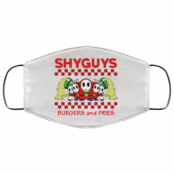 Shyguys Burgers And Fries Face Mask 3