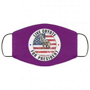 Live Coyote For President 2020 Face Mask 35
