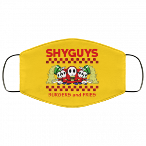 Shyguys Burgers And Fries Face Mask 35