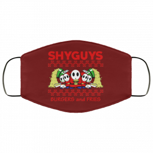 Shyguys Burgers And Fries Face Mask 38