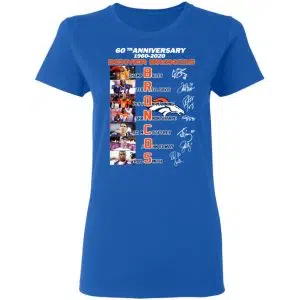 60th Anniversary Denver Broncos 1960 2020 Shirt, Hoodie, Tank 21