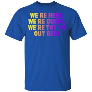 We're Here We're Queer We're Trying Out Best Shirt, Hoodie, Tank 17