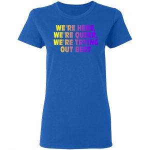 We're Here We're Queer We're Trying Out Best Shirt, Hoodie, Tank 21