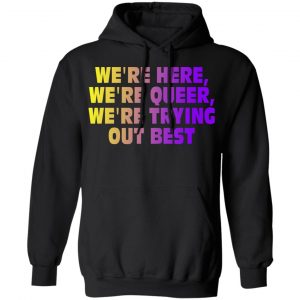 We're Here We're Queer We're Trying Out Best Shirt, Hoodie, Tank 22