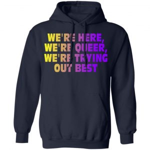 We're Here We're Queer We're Trying Out Best Shirt, Hoodie, Tank 23