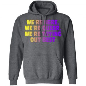 We're Here We're Queer We're Trying Out Best Shirt, Hoodie, Tank 24